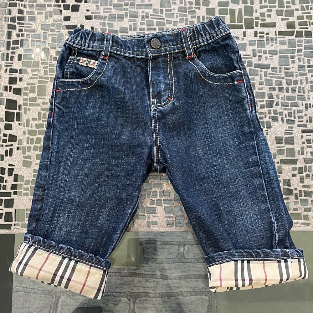 Burberry - Denim Jeans - Size 6 Months - Roll Cuffs